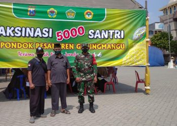 LDII Jombang bekerjasama dengan Polres dan TNI adakan Vaksinasi Massal Covid-19