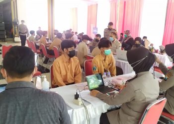 Adakan Vaksinasi Dosis 2 untuk Santri Ponpes, Polres Jombang bekerjasama dengan LDII Jombang
