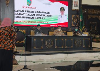 Sosialisasi Penguatan Peran Ormas dalam Menunjang Pembangunan Daerah di Kabupaten Jombang
